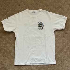 White Graphic Sushi Surf Bar Mexico T-Shirt